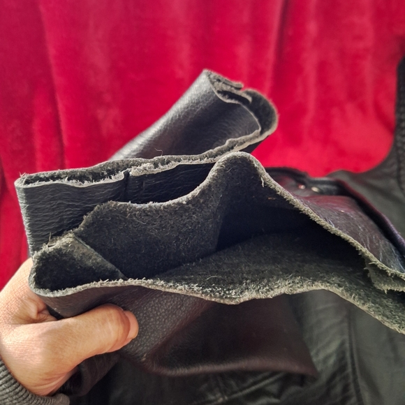 ⤵️Ladies Black Leather Chaps *MEDIUM❤️ - Picture 8 of 14